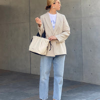 Soft Tuck Shoulder Tote Bag: S Size