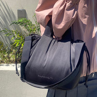 Soft Tuck Shoulder Tote Bag: S Size