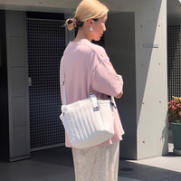 Quilting Shoulder Tote Bag: S Size