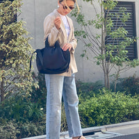Soft Tuck Shoulder Tote Bag: S Size
