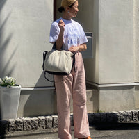 Soft Tuck Shoulder Tote Bag: S Size