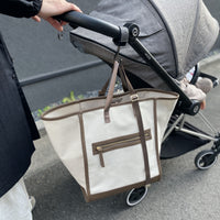 Bi-Color Canvas Tote Bag : L size
