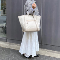 Bi-Color Canvas Tote Bag : L size