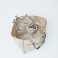 Bi-Color Canvas Tote Bag : L size