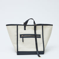 Bi-Color Canvas Tote Bag : L size