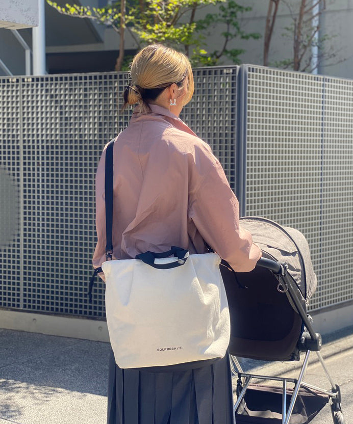 Soft Tuck Shoulder Tote Bag: M Size