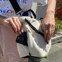 Soft Tuck Shoulder Tote Bag: S Size