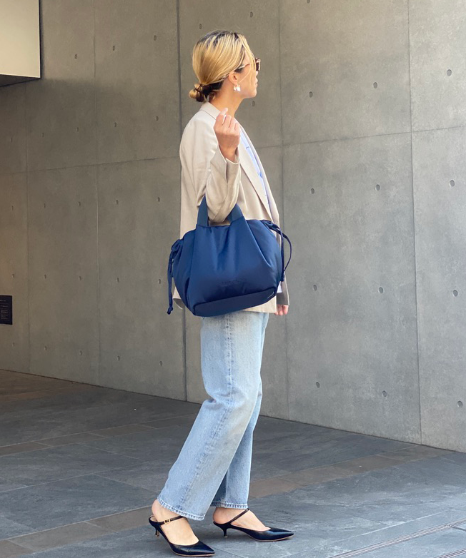 Soft Tuck Shoulder Tote Bag: S Size