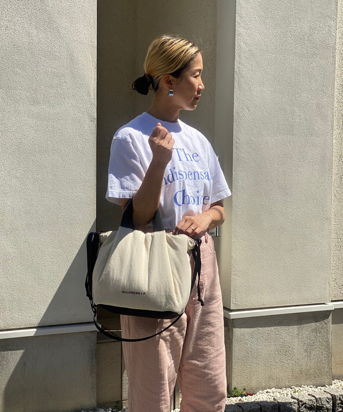 Soft Tuck Shoulder Tote Bag: S Size