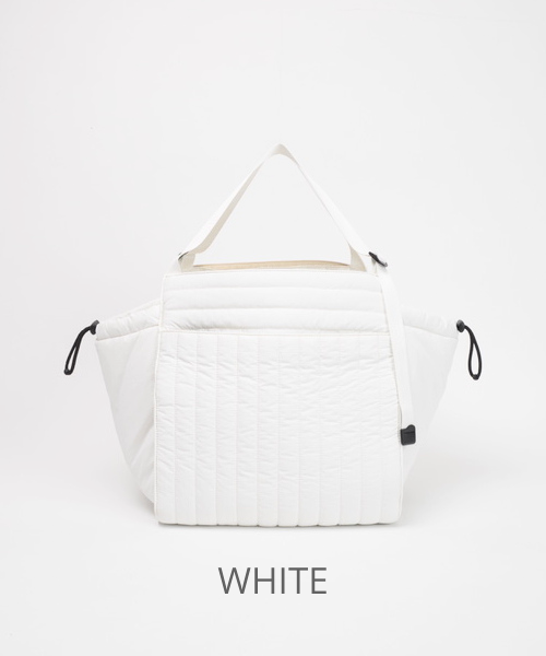 新品未使用 solpresa ホワイト キルティングトートバックMサイズ Quilting Tote Bag: M Size – Solpresa