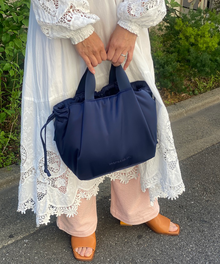 Soft Tuck Shoulder Tote Bag: S Size