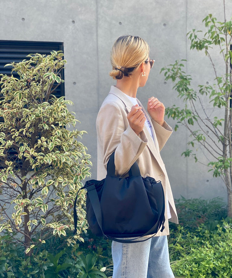 Soft Tuck Shoulder Tote Bag: S Size