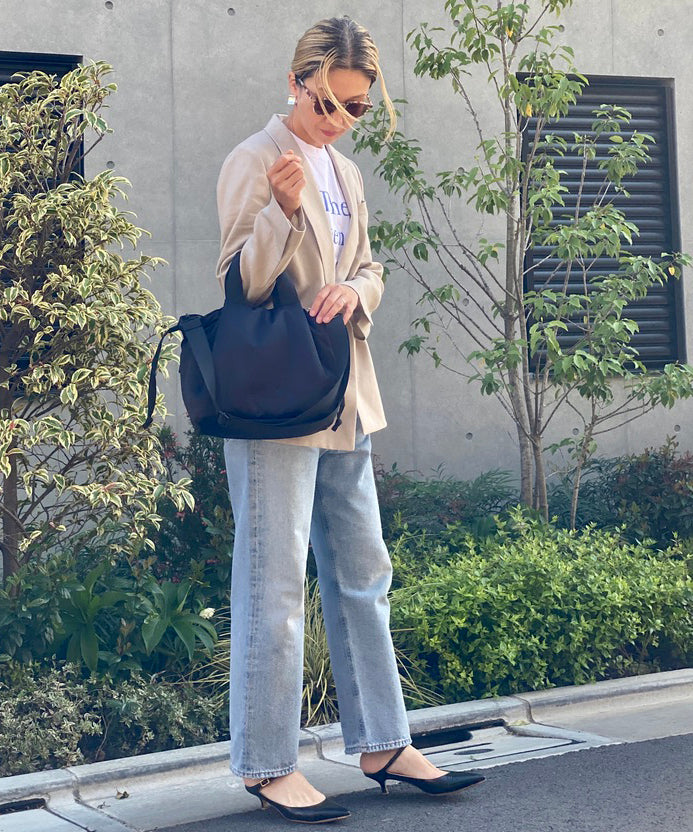 Soft Tuck Shoulder Tote Bag: S Size