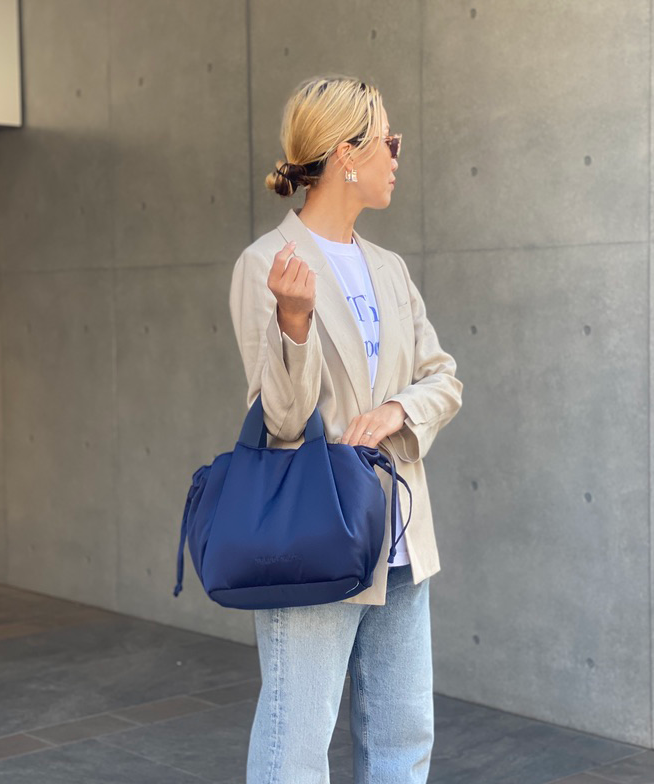 Soft Tuck Shoulder Tote Bag: S Size