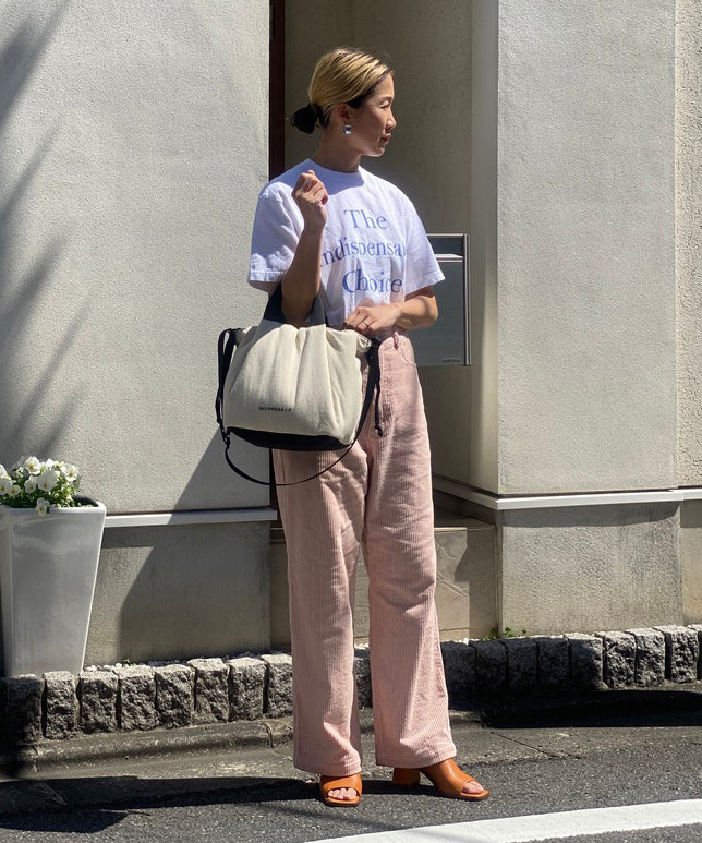 Soft Tuck Shoulder Tote Bag: S Size