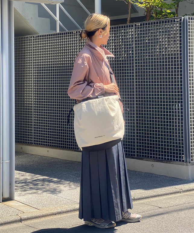Soft Tuck Shoulder Tote Bag: M Size