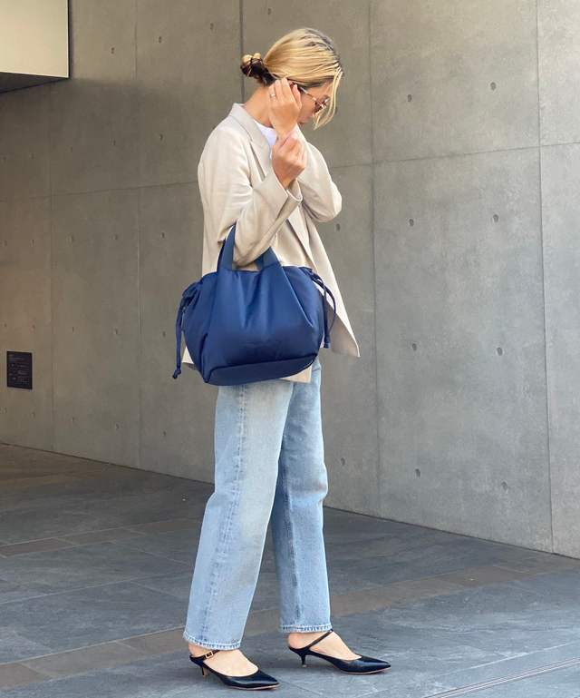 Soft Tuck Shoulder Tote Bag: S Size